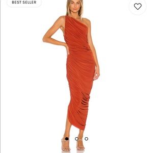 Norma Kamali Diana Gown in Cinnamon